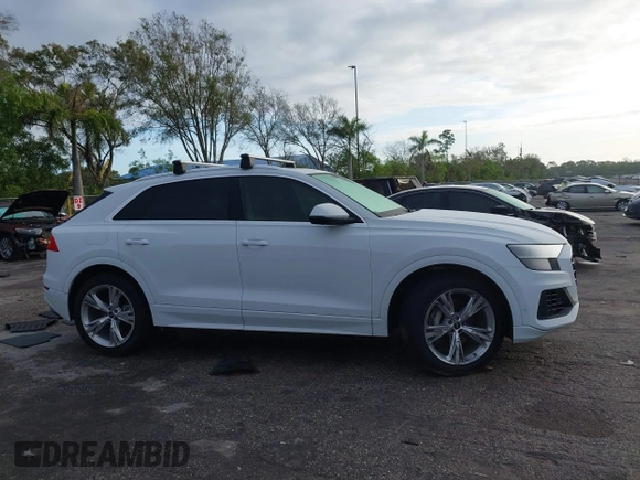 2023 Audi Q8 Premium with VIN WA1AVBF14PD015616, listed as a IAAI auction lot 41213960 with 26,102 mi miles and . Bid and sale history available at DreamBid. Image 13.