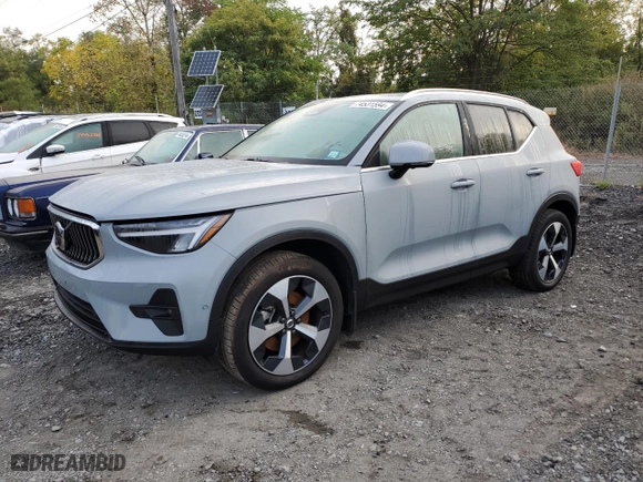 2024 Volvo XC40 Plus Bright Theme with VIN YV4L12UE0R2303399, listed as a Copart auction lot 74531594 with 7,281 mi miles and Salvage Title. Bid and sale history available at carsss.com. Image 1.