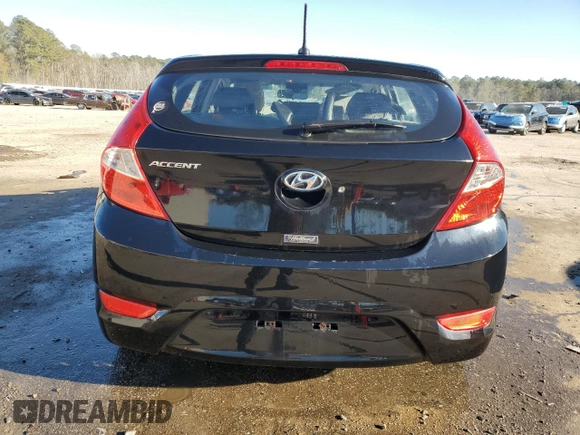 2013 Hyundai Accent GS with VIN KMHCT5AE0DU128745, listed as a Copart auction lot 88733635 with 133,489 mi miles and Salvage Title. Bid and sale history available at carsss.com. Image 6.