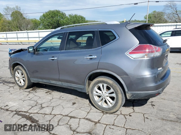 2016 Nissan Rogue SV with VIN KNMAT2MV9GP671536, listed as a Copart auction lot 53640395 with 68,646 mi miles and Salvage Title. Bid and sale history available at carsss.com. Image 2.