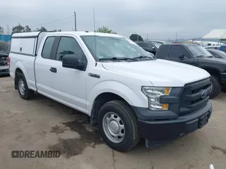 2017 Ford F-150 XL with VIN 1FTEX1C87HKE24171, listed as a IAAI auction lot 41905580 with 54,780 mi miles. Bid and sale history available at carsss.com. Image 1.