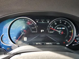 2020 BMW X3 M Competition with VIN 5YMTS0C06L9B67220, listed as a Copart auction lot 82880984 with 39,770 mi miles and Salvage Title. Bid and sale history available at carsss.com. Image 9.