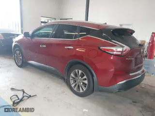 2016 Nissan Murano S with VIN 5N1AZ2MG5GN116476, listed as a IAAI auction lot 41387927 with 222,290 mi miles. Bid and sale history available at carsss.com. Image 3.