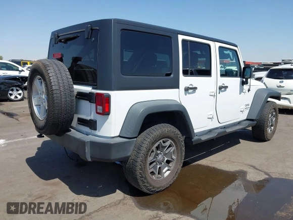 2016 Jeep Wrangler Unlimited Sport z VIN 1C4BJWDG4GL288615, wystawiony jako IAAI lot #42520924 z przebiegiem 113 594 mil mil oraz . Historia ofert i sprzedaży dostępna na DreamBid. Obrazek 4.
