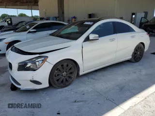 2018 Mercedes-Benz CLA 250 z VIN WDDSJ4EB9JN608441, wystawiony jako Copart lot #57117965 z przebiegiem 80 551 mil mil oraz Szkoda całkowita • Salvage title. Historia ofert i sprzedaży dostępna na DreamBid. Obrazek 1.