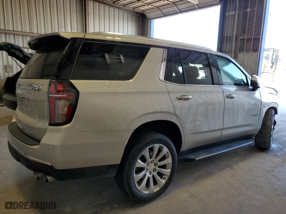 2021 Chevrolet Tahoe Premier with VIN 1GNSCSKD1MR151854, listed as a Copart auction lot 50471715 with 0 mi miles and Salvage Title. Bid and sale history available at carsss.com. Image 3.