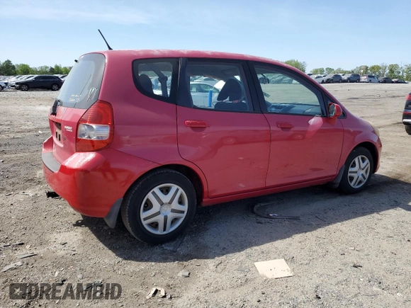 2008 Honda Fit with VIN JHMGD38498S050986, listed as a Copart auction lot 54211615 with 107,668 mi miles and Salvage Title. Bid and sale history available at carsss.com. Image 3.