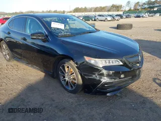 2015 Acura TLX V6 Tech with VIN 19UUB2F55FA004253, listed as a IAAI auction lot 41524795 with 93,426 mi miles. Bid and sale history available at carsss.com. Image 1.