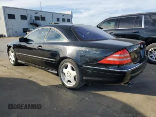 2002 Mercedes-Benz CL-Class with VIN WDBPJ78J22A022188, listed as a Copart auction lot 87756215 with 43,611 mi miles and Clean Title. Bid and sale history available at carsss.com. Image 2.