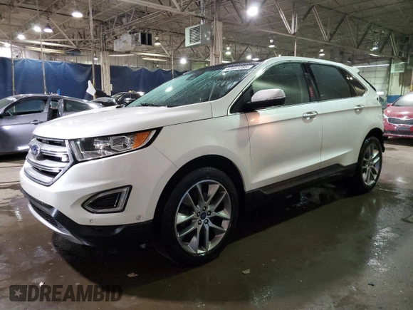 2015 Ford Edge Titanium with VIN 2FMPK4K87FBB72595, listed as a Copart auction lot 42687285 with 124,951 mi miles and Clean Title. Bid and sale history available at carsss.com. Image 1.