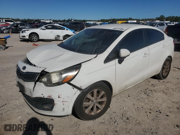 2015 Kia Rio EX with VIN KNADN4A35F6427387, listed as a Copart auction lot 84731584 with 146,405 mi miles and Salvage Title. Bid and sale history available at carsss.com. Image 1.