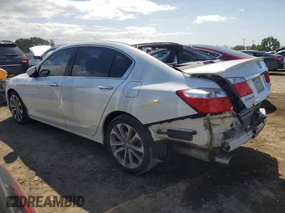 2014 Honda Accord Sedan Sport with VIN 1HGCR2F55EA287176, listed as a Copart auction lot 54721215 with 184,968 mi miles and Salvage Title. Bid and sale history available at carsss.com. Image 2.