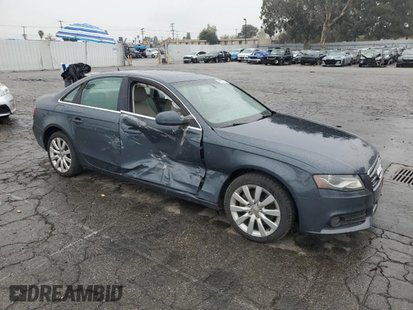 2010 Audi A4 2.0T Premium Plus with VIN WAUFFAFL1AN032005, listed as a Copart auction lot 46853285 with 104,316 mi miles and Salvage Title. Bid and sale history available at carsss.com. Image 4.
