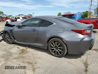 2015 Lexus RC F with VIN JTHHP5BCXF5001296, listed as a Copart auction lot 56637605 with Not provided miles and Salvage title. Bid and sale history available at DreamBid. Image 2.