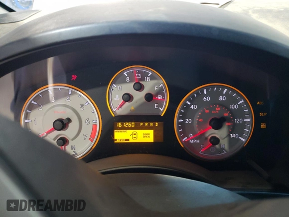 2010 Nissan Titan Pro-4X with VIN 1N6BA0EC3AN312601, listed as a Copart auction lot 52633455 with 161,260 mi miles and Salvage title. Bid and sale history available at DreamBid. Image 9.