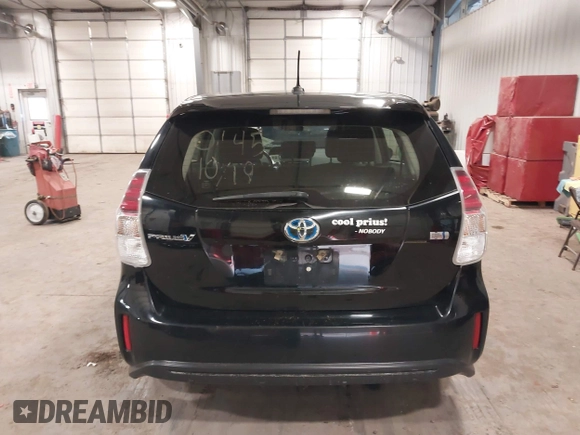 2017 Toyota Prius v Two with VIN JTDZN3EU0HJ063367, listed as a IAAI auction lot 40834930 with 153,045 mi miles. Bid and sale history available at carsss.com. Image 16.