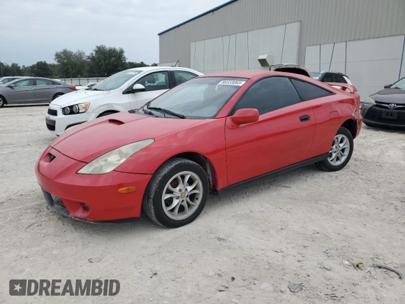 2000 Toyota Celica GT with VIN JTDDR32T7Y0025828, listed as a Copart auction lot 88333065 with 328,143 mi miles and Non Repairable. Bid and sale history available at carsss.com. Image 1.