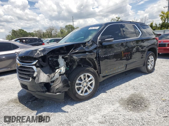2021 Chevrolet Traverse LT Cloth with VIN 1GNERGKW3MJ184539, listed as a Copart auction lot 60527025 with 117,364 mi miles and Non repairable. Bid and sale history available at DreamBid. Image 1.