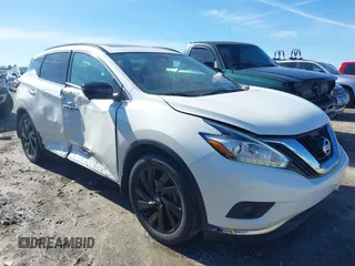 2017 Nissan Murano Platinum z VIN 5N1AZ2MH8HN146937, wystawiony jako IAAI lot #41443881 z przebiegiem 72 868 mil mil oraz . Historia ofert i sprzedaży dostępna na DreamBid. Obrazek 1.