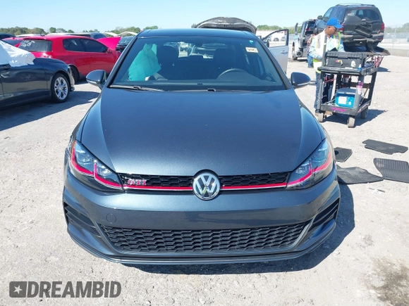 2019 Volkswagen Golf GTI S with VIN 3VW6T7AU1KM027863, listed as a IAAI auction lot 41782997 with 91,652 mi miles. Bid and sale history available at carsss.com. Image 12.