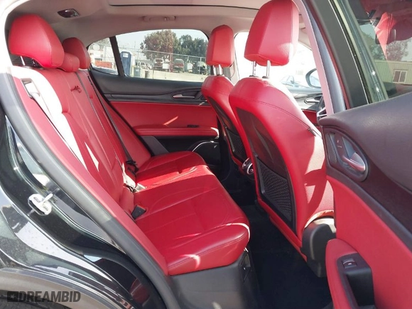 2018 Alfa Romeo Stelvio with VIN ZASFAKAN4J7C25390, listed as a IAAI auction lot 41025967 with 44,516 mi miles. Bid and sale history available at carsss.com. Image 8.