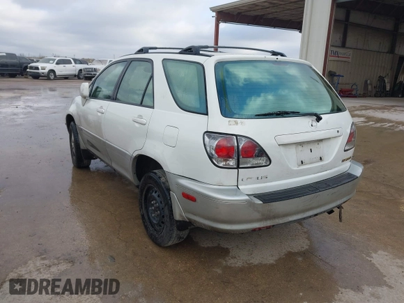 2002 Lexus RX with VIN JTJGF10U220126432, listed as a IAAI auction lot 41696589 with 166,529 mi miles. Bid and sale history available at carsss.com. Image 3.