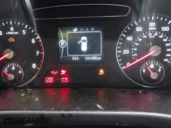 2016 Kia Sorento LX with VIN 5XYPG4A37GG174923, listed as a IAAI auction lot 42180134 with 101,436 mi miles and . Bid and sale history available at carsss.com. Image 7.
