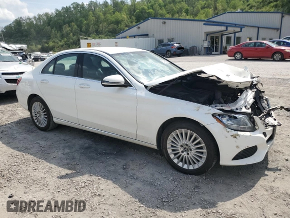 2017 Mercedes-Benz C 300 with VIN 55SWF4KBXHU228730, listed as a Copart auction lot 54656695 with 97,503 mi miles and Salvage title. Bid and sale history available at DreamBid. Image 4.
