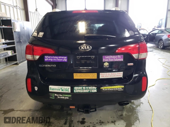2014 Kia Sorento LX with VIN 5XYKT3A68EG438688, listed as a Copart auction lot 54274005 with 113,672 mi miles and Clean Title. Bid and sale history available at carsss.com. Image 6.