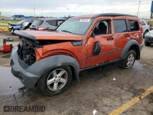 2007 Dodge Nitro SXT with VIN 1D8GU28K97W587506, listed as a Copart auction lot 72824234 with 221,093 mi miles and Clean Title. Bid and sale history available at DreamBid. Image 1.