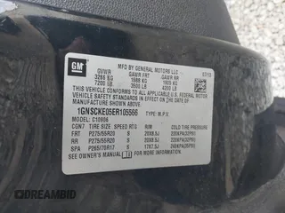 2014 Chevrolet Suburban LTZ with VIN 1GNSCKE05ER105566, listed as a IAAI auction lot 40762562 with 191,055 mi miles and . Bid and sale history available at DreamBid. Image 9.