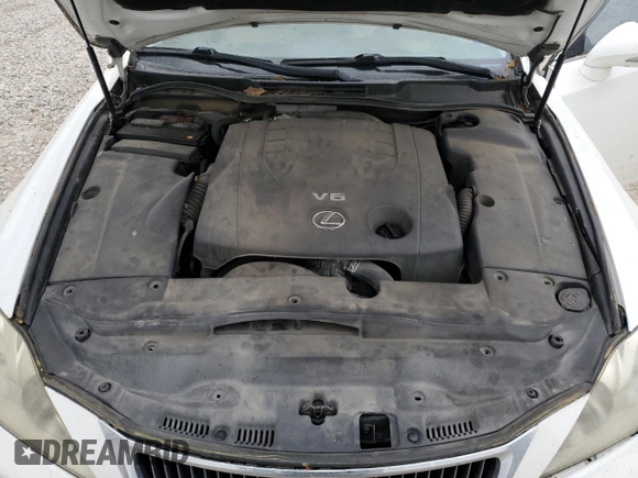 2012 Lexus IS 250 with VIN JTHBF5C28C5167519, listed as a Copart auction lot 51755455 with 265,040 mi miles and Salvage Title. Bid and sale history available at DreamBid. Image 11.