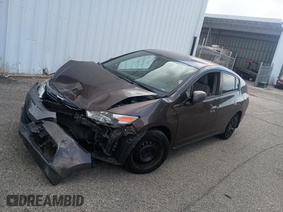 2012 Honda Insight LX with VIN JHMZE2H50CS004626, listed as a Copart auction lot 65198795 with 153,085 mi miles and Clean title. Bid and sale history available at DreamBid. Image 2.