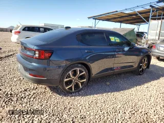 2022 Polestar 2 with VIN LPSED3KA6NL055049, listed as a Copart auction lot 87434224 with 24,421 mi miles and Salvage Title. Bid and sale history available at carsss.com. Image 3.