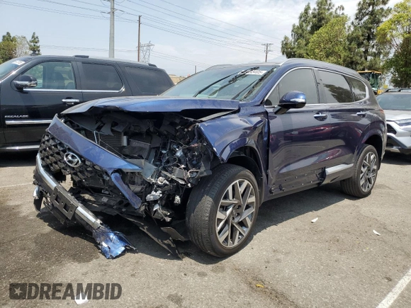 2023 Hyundai Santa Fe Calligraphy with VIN 5NMS5DALXPH508982, listed as a Copart auction lot 59233405 with 25,193 mi miles and Salvage title. Bid and sale history available at DreamBid. Image 1.
