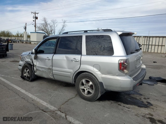 2007 Honda Pilot EX-L with VIN 5FNYF28557B037344, listed as a Copart auction lot 82451984 with 283,504 mi miles and Salvage Title. Bid and sale history available at carsss.com. Image 2.
