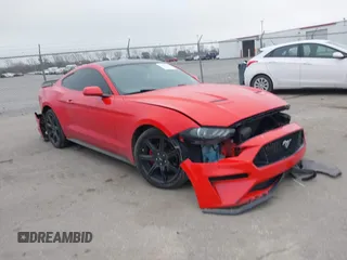 2019 Ford Mustang EcoBoost with VIN 1FA6P8TH7K5197377, listed as a IAAI auction lot 41489649 with 70,550 mi miles and . Bid and sale history available at DreamBid. Image 1.
