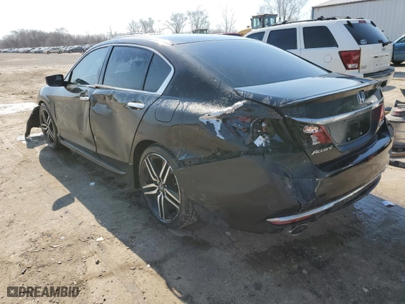 2017 Honda Accord Sedan Sport with VIN 1HGCR2F57HA169408, listed as a Copart auction lot 47682515 with 126,876 mi miles and Salvage Title. Bid and sale history available at carsss.com. Image 2.