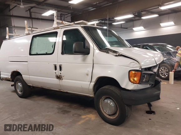 2005 Ford Econoline Cargo with VIN 1FTSS34L95HB33843, listed as a IAAI auction lot 42200399 with 355,458 mi miles and . Bid and sale history available at DreamBid. Image 1.