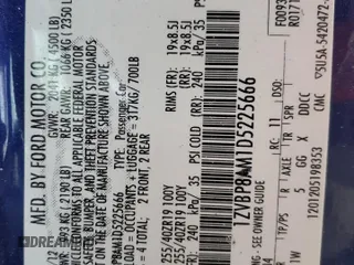 2013 Ford Mustang V6 with VIN 1ZVBP8AM1D5225666, listed as a Copart auction lot 45100445 with 51,588 mi miles and Salvage Title. Bid and sale history available at carsss.com. Image 13.