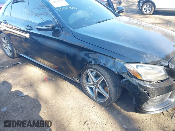 2018 Mercedes-Benz C 300 with VIN 55SWF4KB6JU235244, listed as a IAAI auction lot 41974700 with 76,134 mi miles and . Bid and sale history available at DreamBid. Image 6.