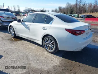 2020 Infiniti Q50 Pure with VIN JN1EV7AP6LM207147, listed as a IAAI auction lot 41793447 with 78,580 mi miles and . Bid and sale history available at carsss.com. Image 3.