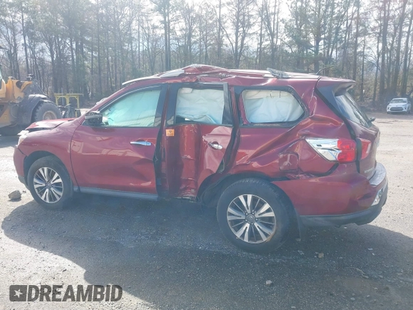 2018 Nissan Pathfinder SL with VIN 5N1DR2MM3JC650758, listed as a IAAI auction lot 41182749 with 40,091 mi miles. Bid and sale history available at carsss.com. Image 6.