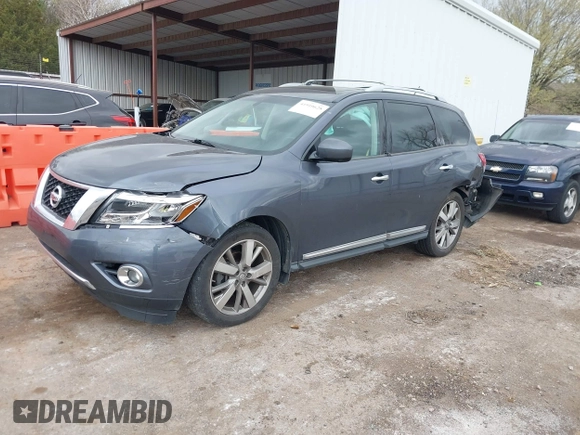 2014 Nissan Pathfinder SL with VIN 5N1AR2MN3EC685723, listed as a IAAI auction lot 41910628 with 136,252 mi miles and . Bid and sale history available at DreamBid. Image 17.