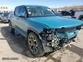 2022 Rivian R1T Adventure Package with VIN 7FCTGAAA0NN012904, listed as a Copart auction lot 45680375 with 49,139 mi miles and Salvage Title. Bid and sale history available at carsss.com. Image 14.