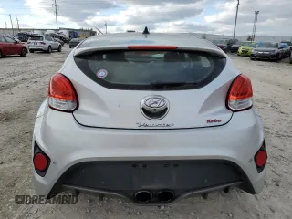 2016 Hyundai Veloster Turbo with VIN KMHTC6AE5GU275735, listed as a Copart auction lot 82707824 with 105,870 mi miles and Salvage Title. Bid and sale history available at carsss.com. Image 6.
