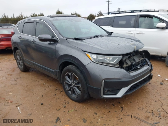 2020 Honda CR-V EX-L with VIN 2HKRW2H86LH699220, listed as a IAAI auction lot 41558449 with 91,111 mi miles. Bid and sale history available at carsss.com. Image 1.