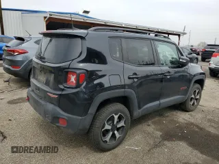 2020 Jeep Renegade Trailhawk z VIN ZACNJBC16LPM03446, wystawiony jako Copart lot #51258785 z przebiegiem 27 683 mil mil oraz Szkoda całkowita • Salvage title. Historia ofert i sprzedaży dostępna na DreamBid. Obrazek 3.