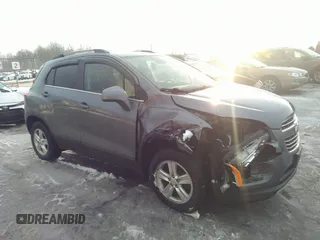 2015 Chevrolet Trax LT with VIN KL7CJRSBXFB063825, listed as a IAAI auction lot 41635202 with 123,620 mi miles. Bid and sale history available at carsss.com. Image 1.