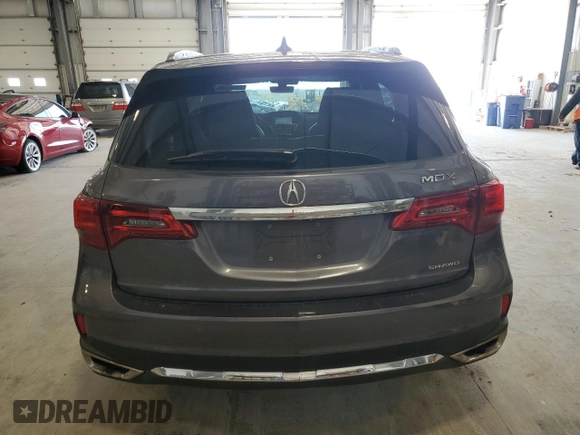 2017 Acura MDX Advance with VIN 5FRYD4H82HB001719, listed as a Copart auction lot 54055205 with 106,527 mi miles and Salvage title. Bid and sale history available at DreamBid. Image 6.
